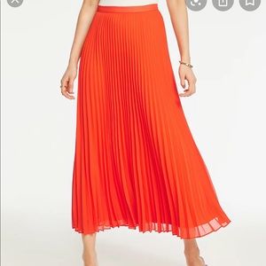 Ann Taylor Pleated Maxi Skirt